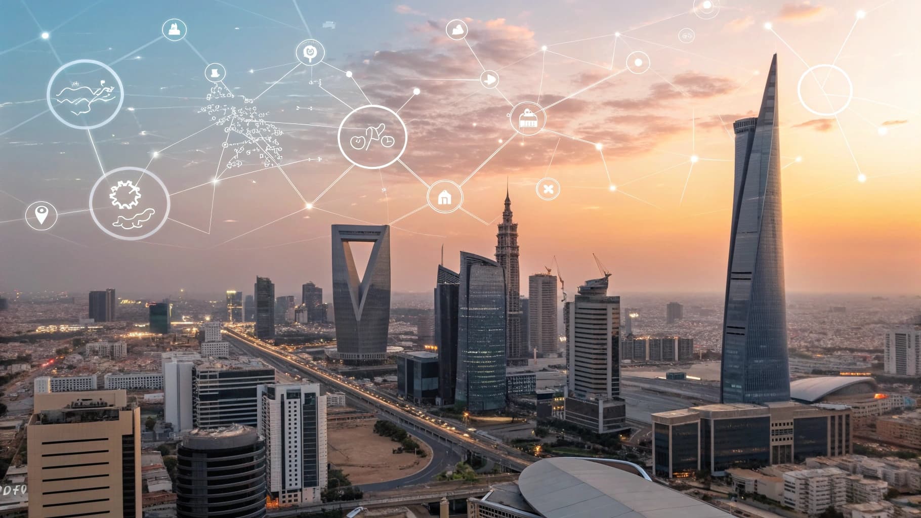 الرياض كمركز عالمي للتكنولوجيا والشركات الناشئة مع أفق حديث ومبتكر